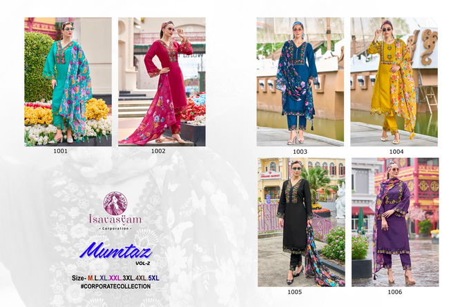 Mumtaz Vol 2 By Isavasyam Roman Silk Designer Readymade Suits Wholesalers In Delhi