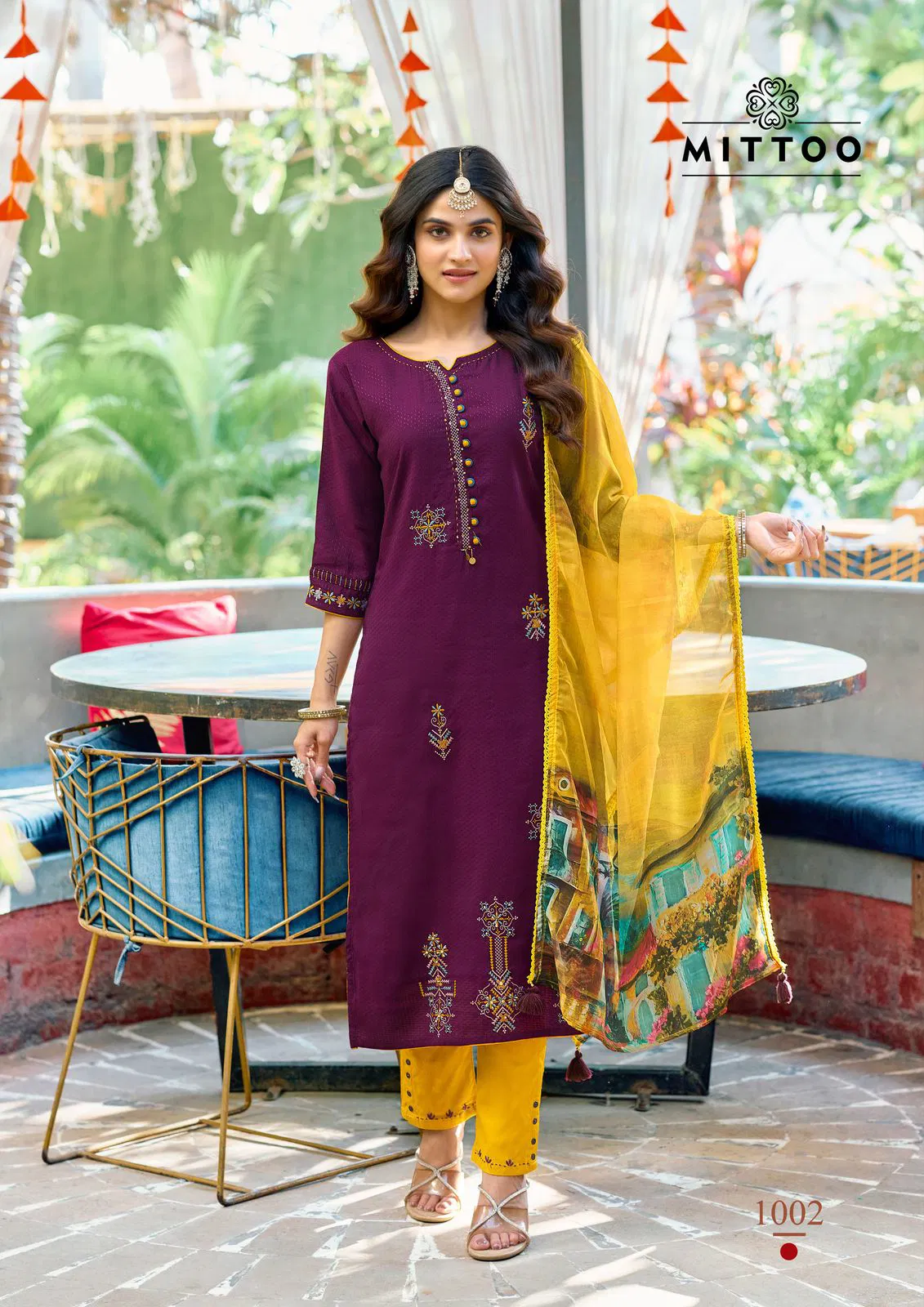 Khoobsurat By Mittoo Viscose Weaving Kurti With Bottom Dupatta Online Wholesale