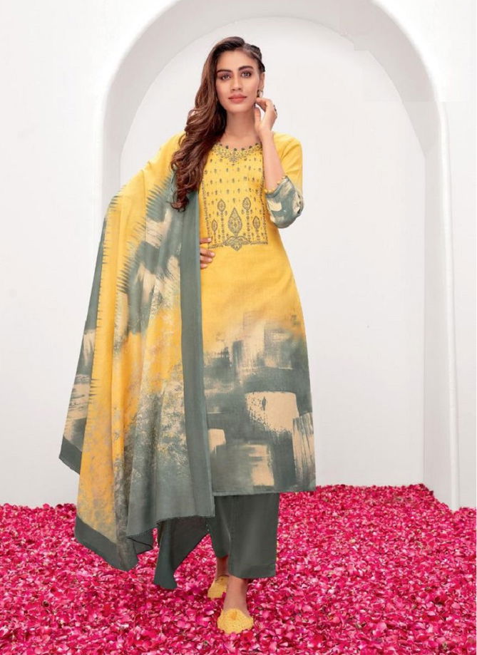 Suryajyoti Shaded 5 Satin Casual Daily Wear Cotton Printed Designer Dress Material