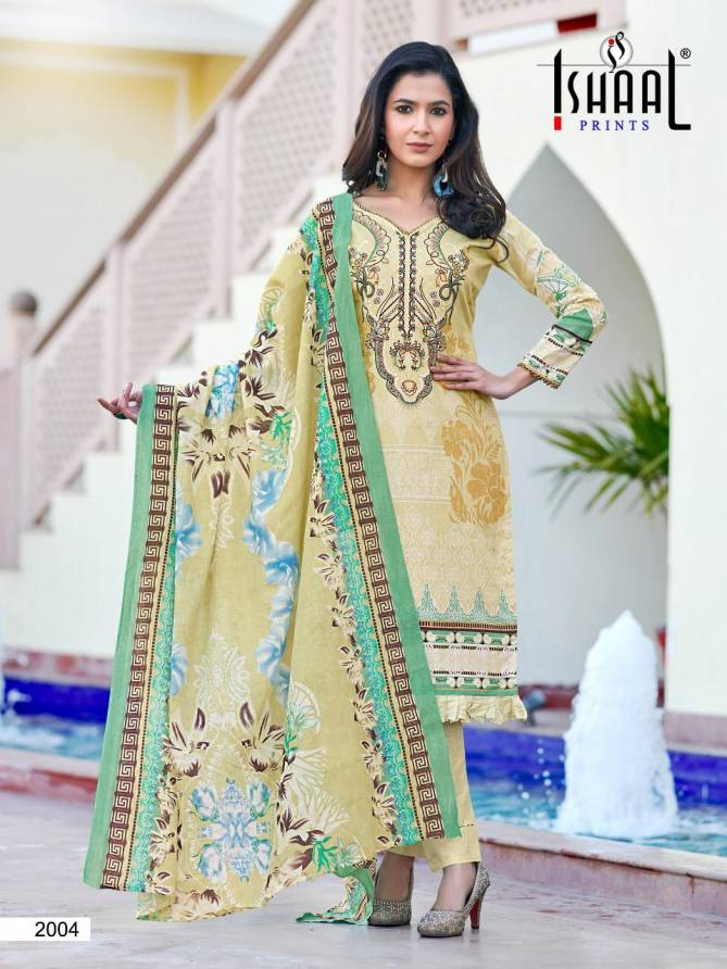 Ishaal Gulmohar Combo 2 Karachi Cotton Printed Dress Material Collection