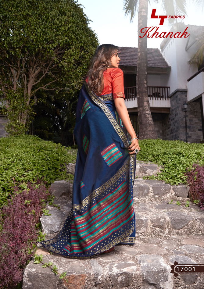 Lt Khanak Latest fancy Designer Casual Wear Printed Cotton Sarees Collection
