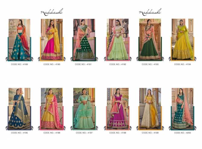 Nakkashi Patrika Latest Designer Heavy Work Wedding and Festive Wear Lehenga Choli Collection
