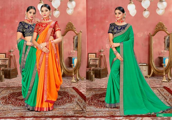 Ronisha Roopkala Designer Embroidery Party Wear Saree Collection
