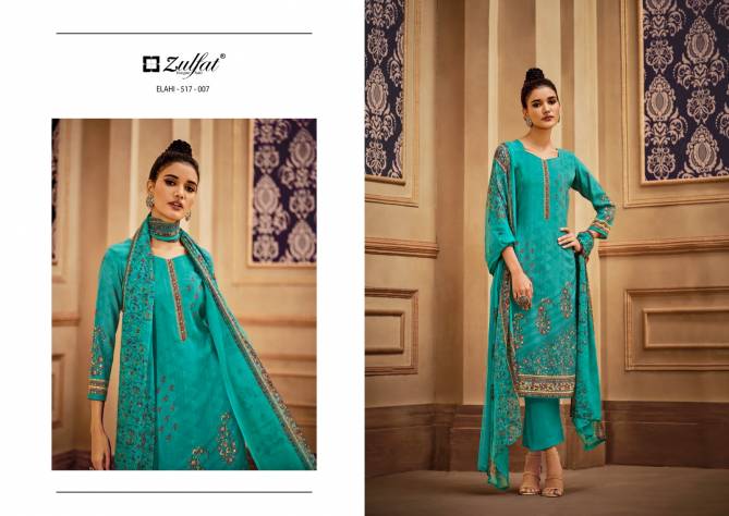 Elahi By Zulfat Printed Pashmina Dress Material Catalog