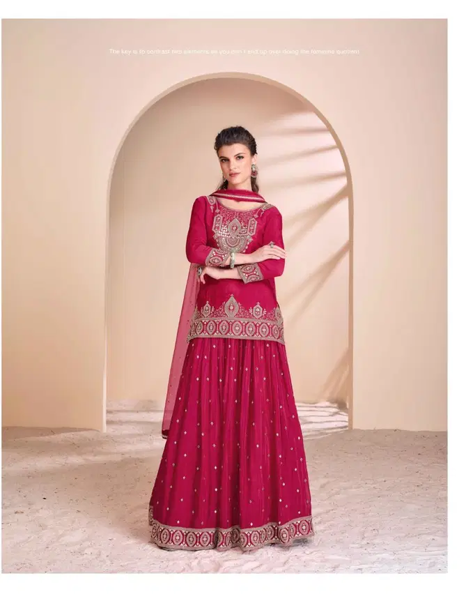 Anmol By Sayuri Designer Chinon Silk Lehenga Choli Exporters In India