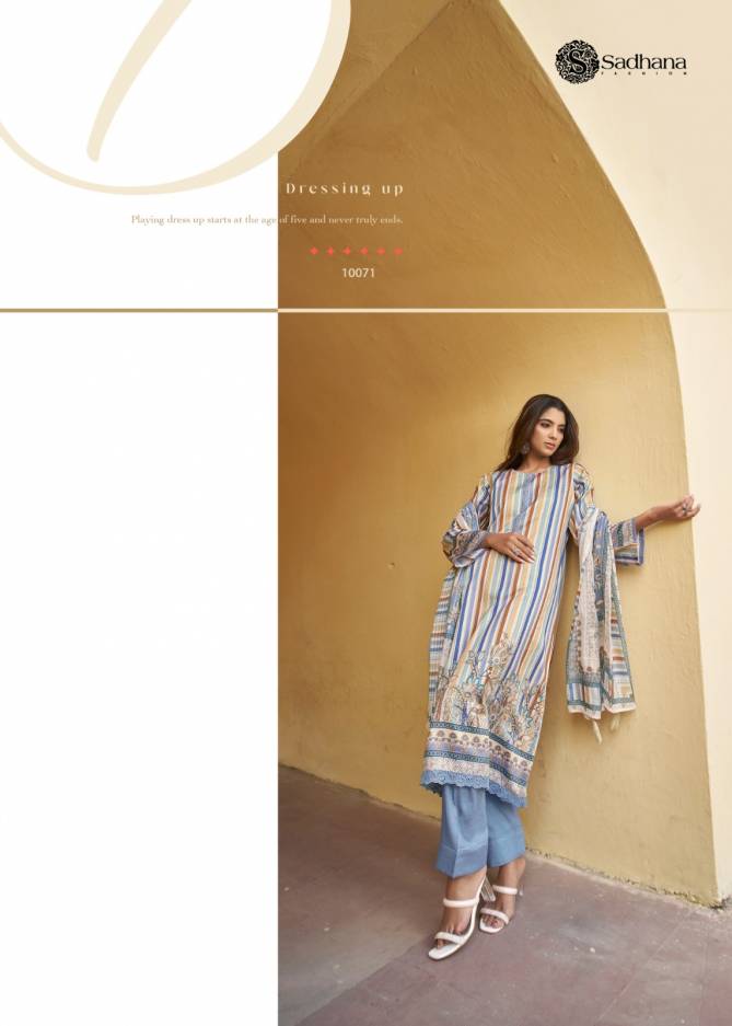 Vaibhavi By Sadhana Printed Cotton Dress Material Wholesale Shop In Surat