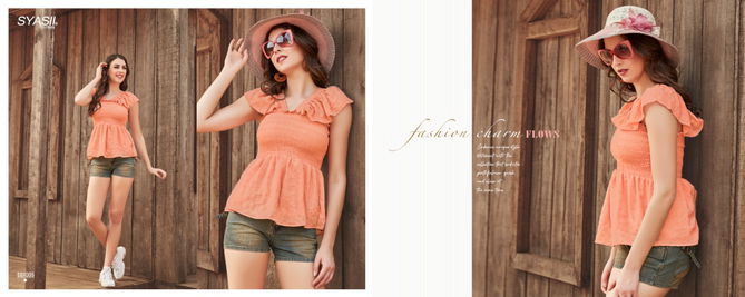 Syasii Summer Beauty Fancy Elegant Latest fancy Heavy Western Ladies Top Collection