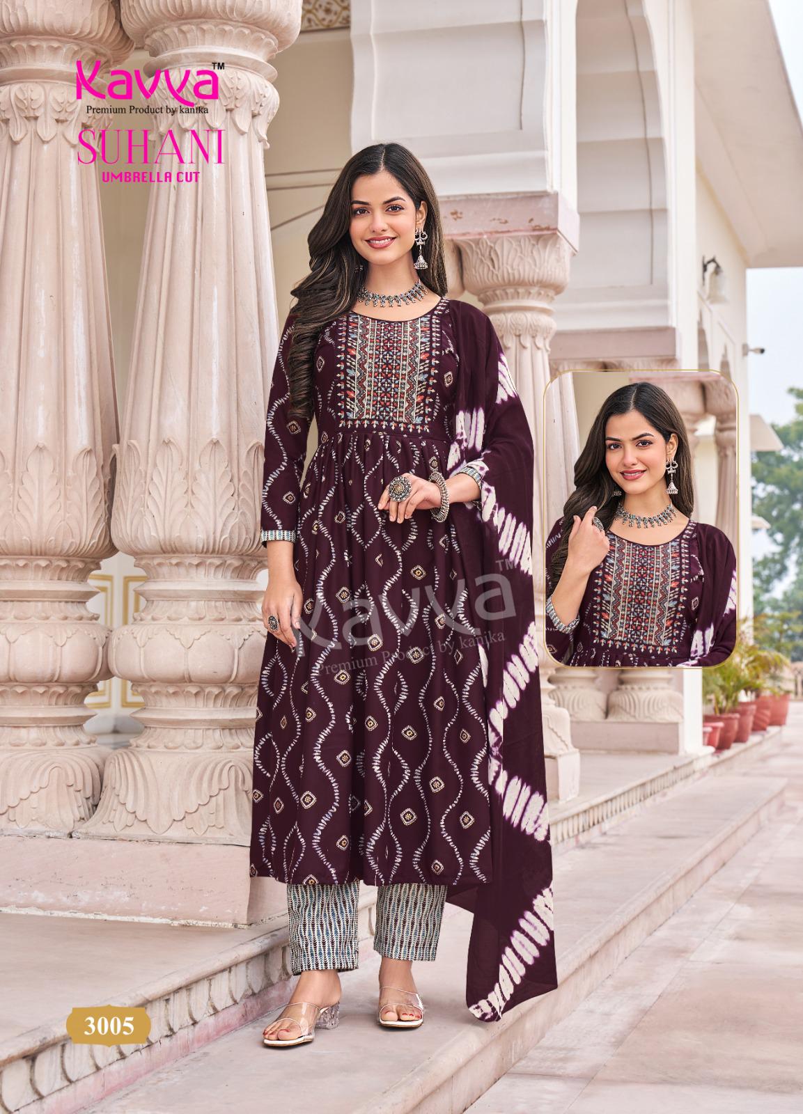 Suhani Vol 3 By Kavya Viscose Kurti With Bottom Dupatta Wholesale In India