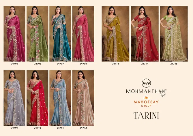 Tarini Mohmanthan Royal By Mahotsav Designer Party Wear Saree Suppliers In India