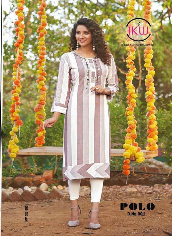 Ikw Polo Latest Designer Casual Wear Rayon Kurtis Collection 