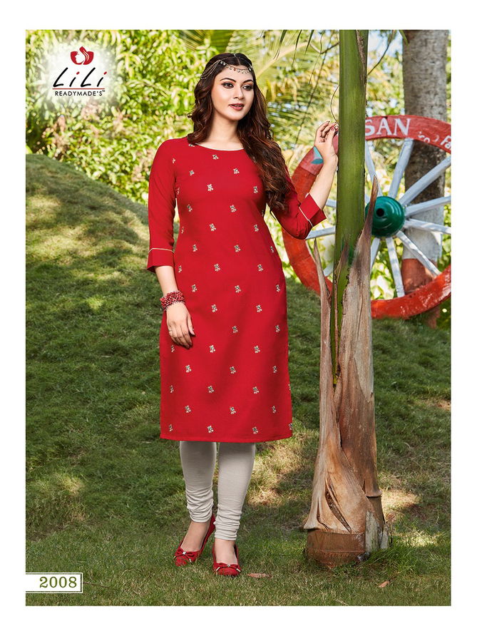 Lili Ayesha Latest Designer Casual Wear Slab Cotton Kurtis Collection
