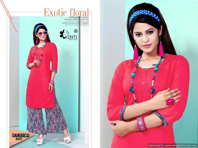 Kinti Rock Star 6 Premium Rayon Latesy Fancy Regular Wear Kurtis Collection