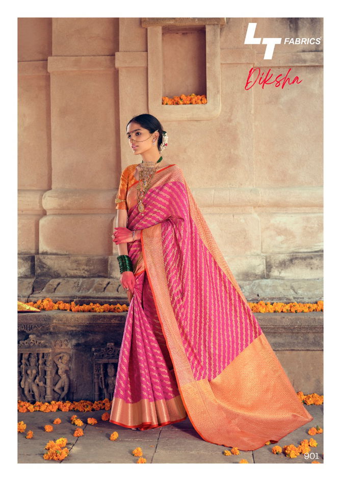 Lt Diksha Fancy Casual Wedding Wear Silk Latest Design silk sarees collection