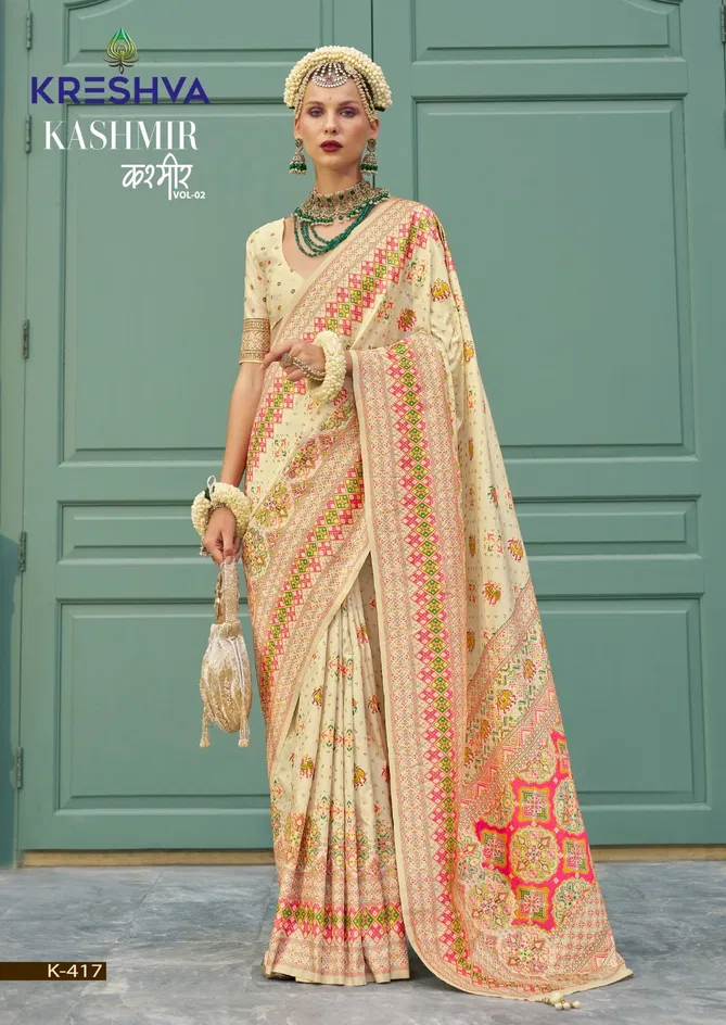 Kashmir Vol 2 By Kreshva Banarasi Silk Wedding Wear Saree Wholesale In India