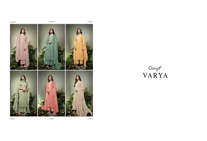 Varya By Ganga Linen Jacquard Designer Dress Material Wholesalers In Delhi