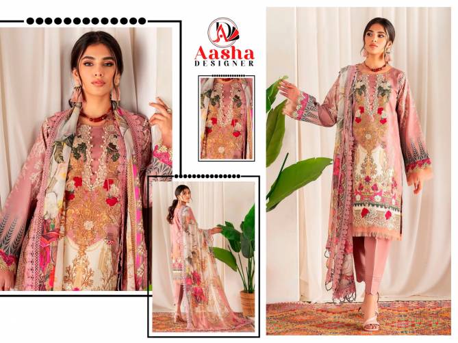 Ayezal Vol 1 By Aasha Cotton Pakistani Suits Suppliers In India
