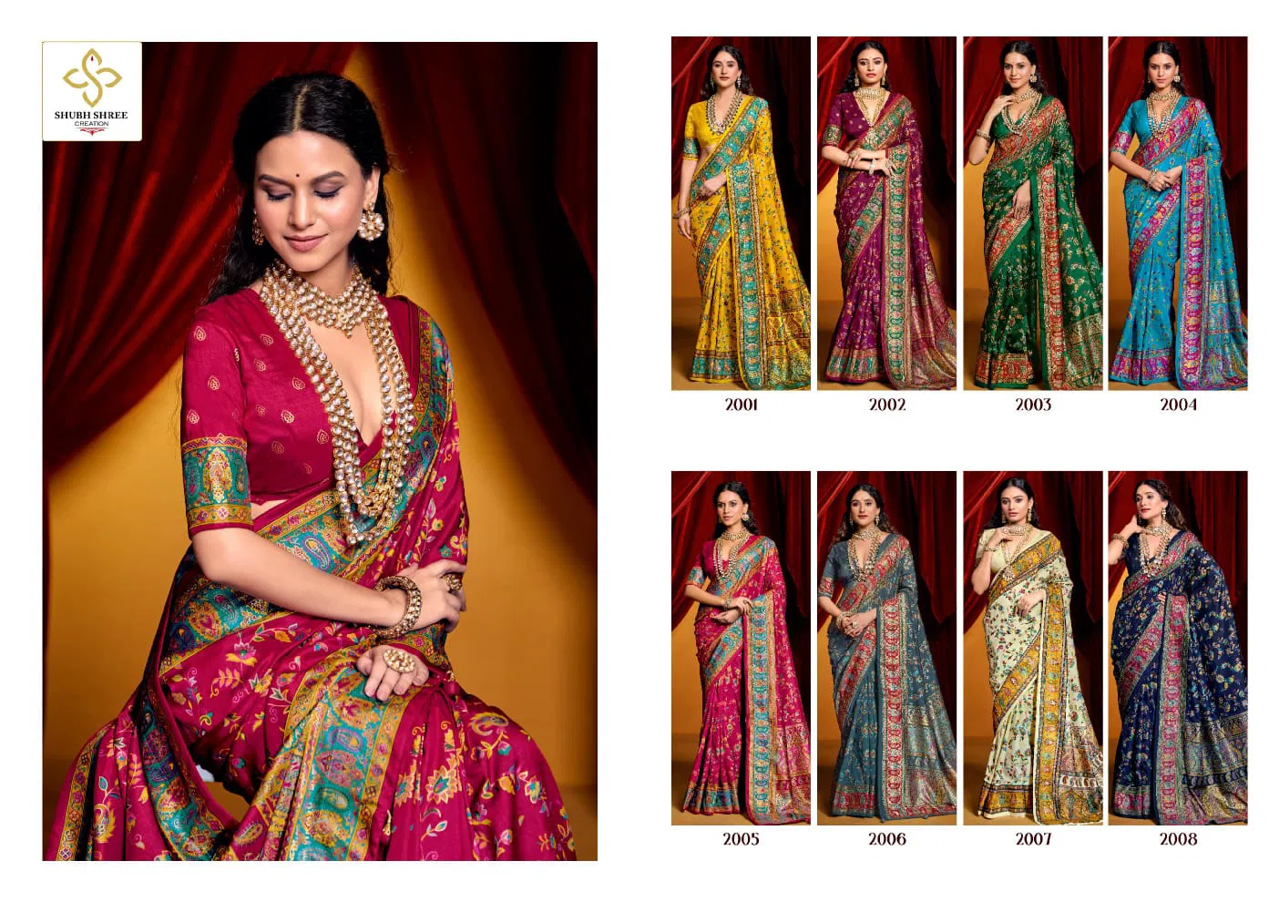 Pashminna Vol 2 By Shubh Shree Tusser Silk Designer Saree Orders In India