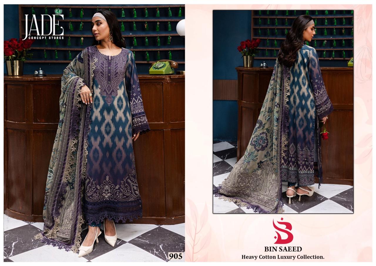 Jade Bin Saeed Vol 9 Heavy Cotton Luxury Dress Material Online Wholesale