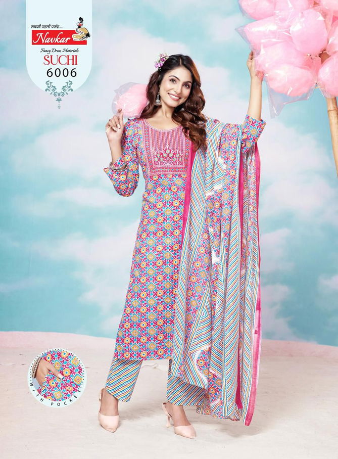 Suchi Vol 6 By Navkar Cambric Cotton Kurti With Bottom Dupatta Orders In India