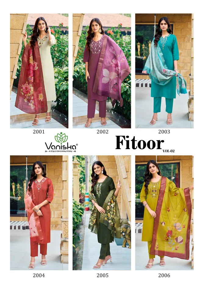 Fitoor Vol 2 By Vaniska Kurti With Bottom Dupatta Wholesale Price In Surat