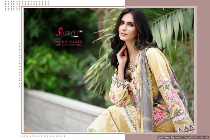 Sairoz Nazir Cotton Digital Printed Festive Wear Pakistani Salwar Kameez Collection
