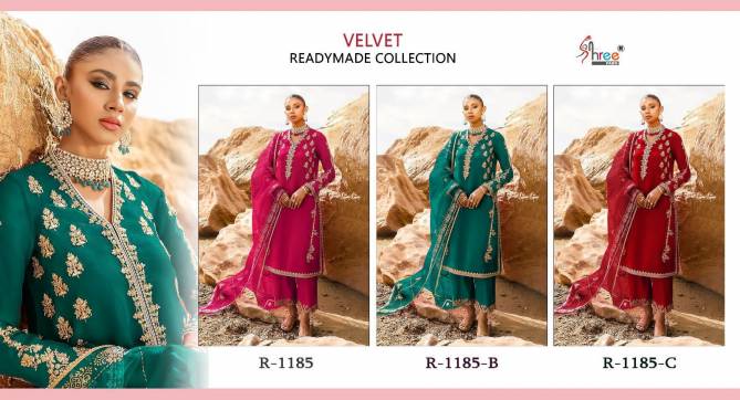 SV 1185 Velvet Pakistani Readymade Suits Catalog