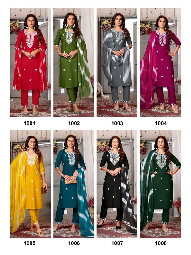 Five Star Vol 1 By Krishna Rayon Kurti With Bottom Dupatta Exporters In India