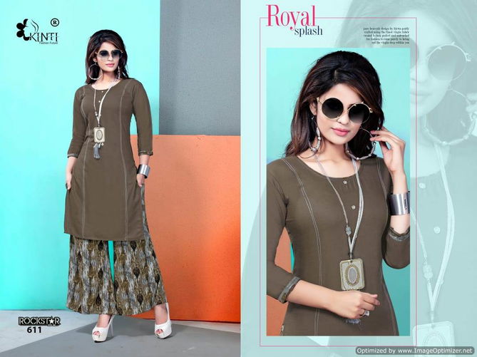 Kinti Rock Star 6 Premium Rayon Latesy Fancy Regular Wear Kurtis Collection