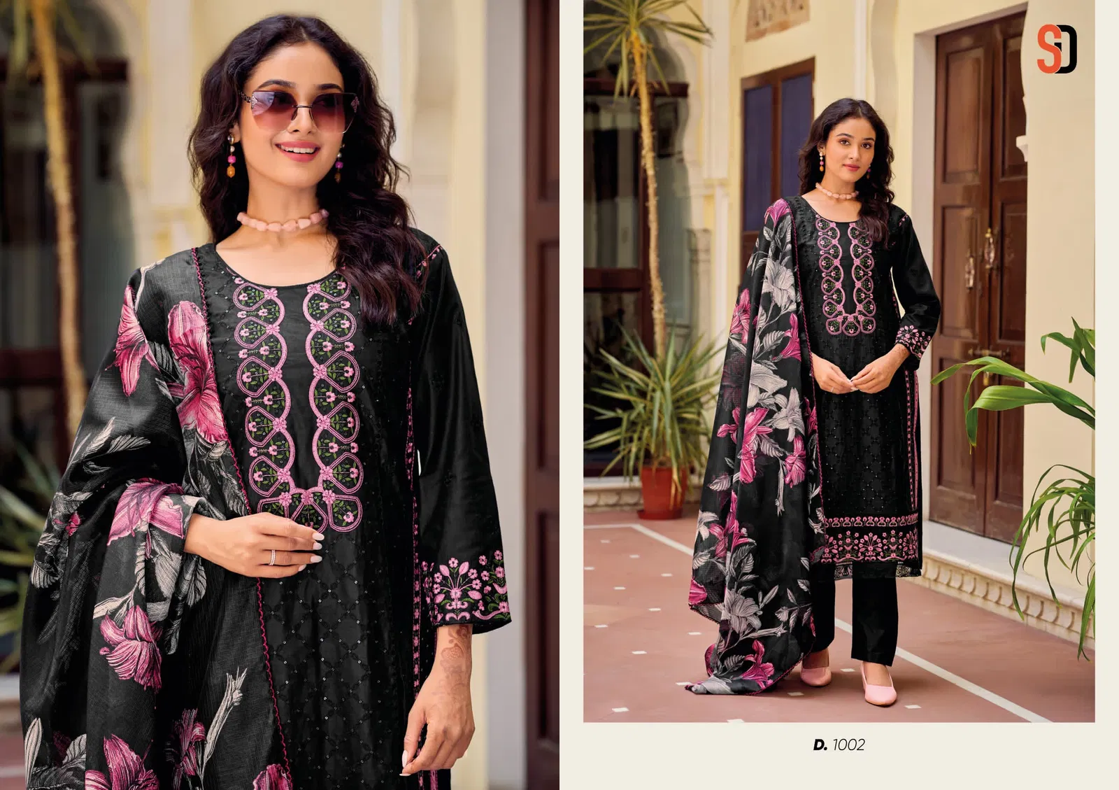 Mariya By Shraddha Designer Cotton Embroidered Dress Material Exporters In India