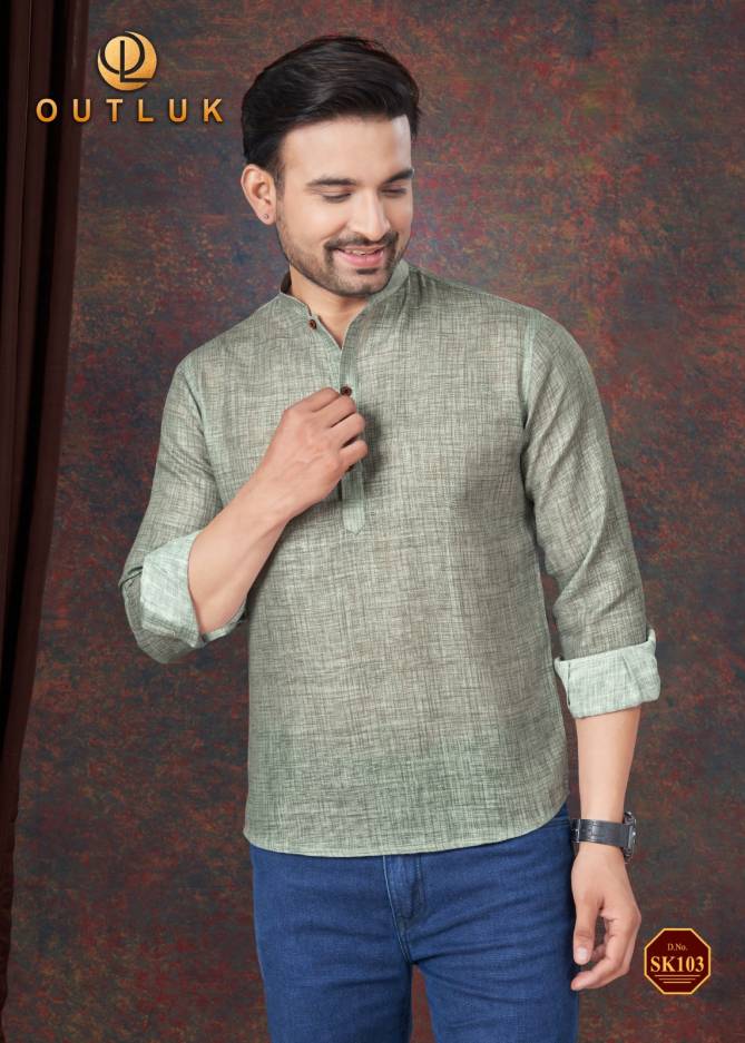 Short Kurta Vol 2 By Outluk Pure Linen Mens Wear Wholesale Manufacturers