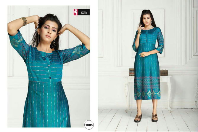 Ft Swiss Latest Fancy Casual Wear Heavy Rayon Printed Designer Kurtis Collection
