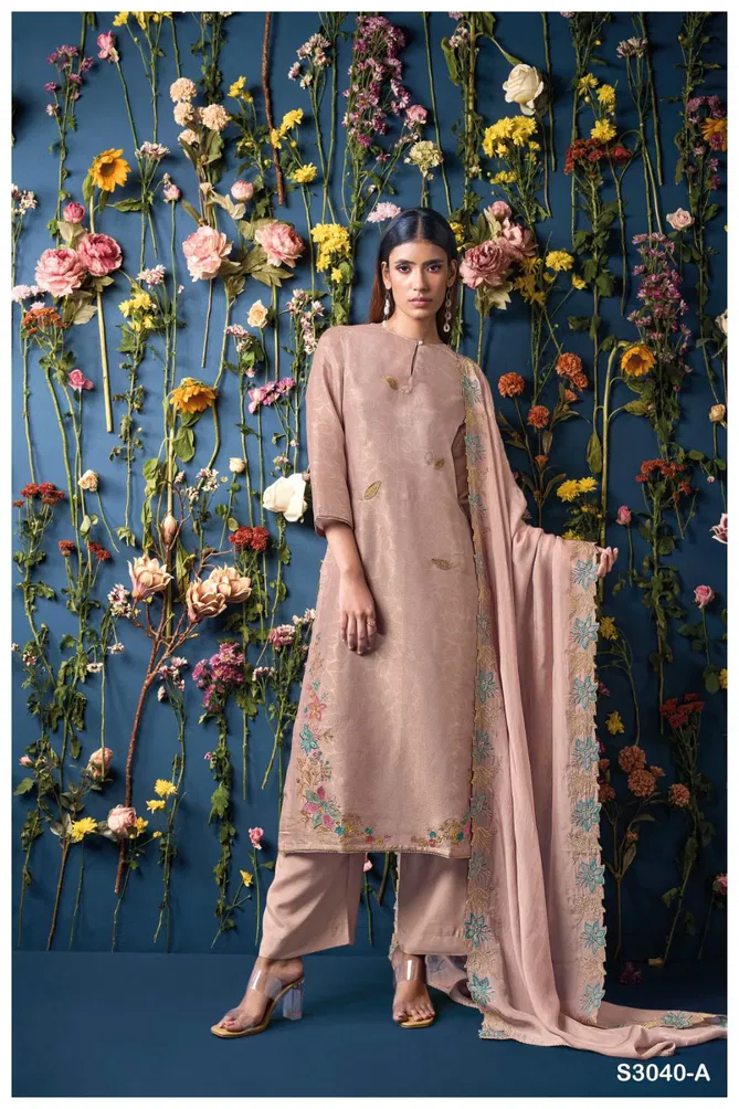 Firaki 3040 By Ganga Designer Dress Material Orders In India