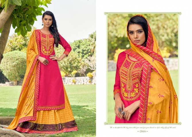 RANGOON MASTANI Latest Designer Fancy Wedding Wear Jam Silk With Heavy Embroidery Work Readymade Salawar Suit Collection