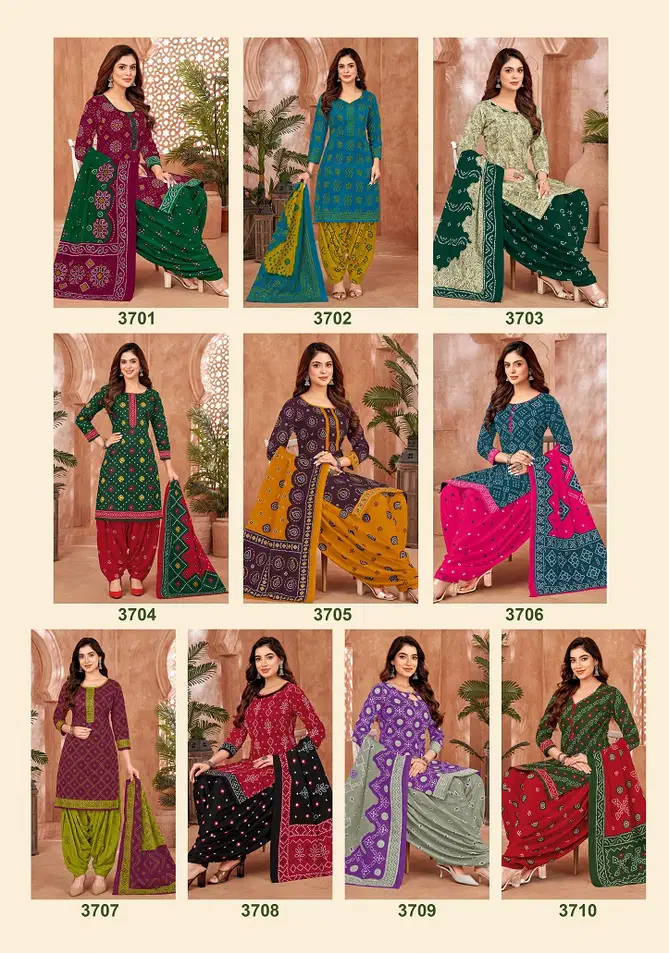 Bandhani Special Vol 37 By Patidar Cotton Dress Material Wholesale Supplier In India