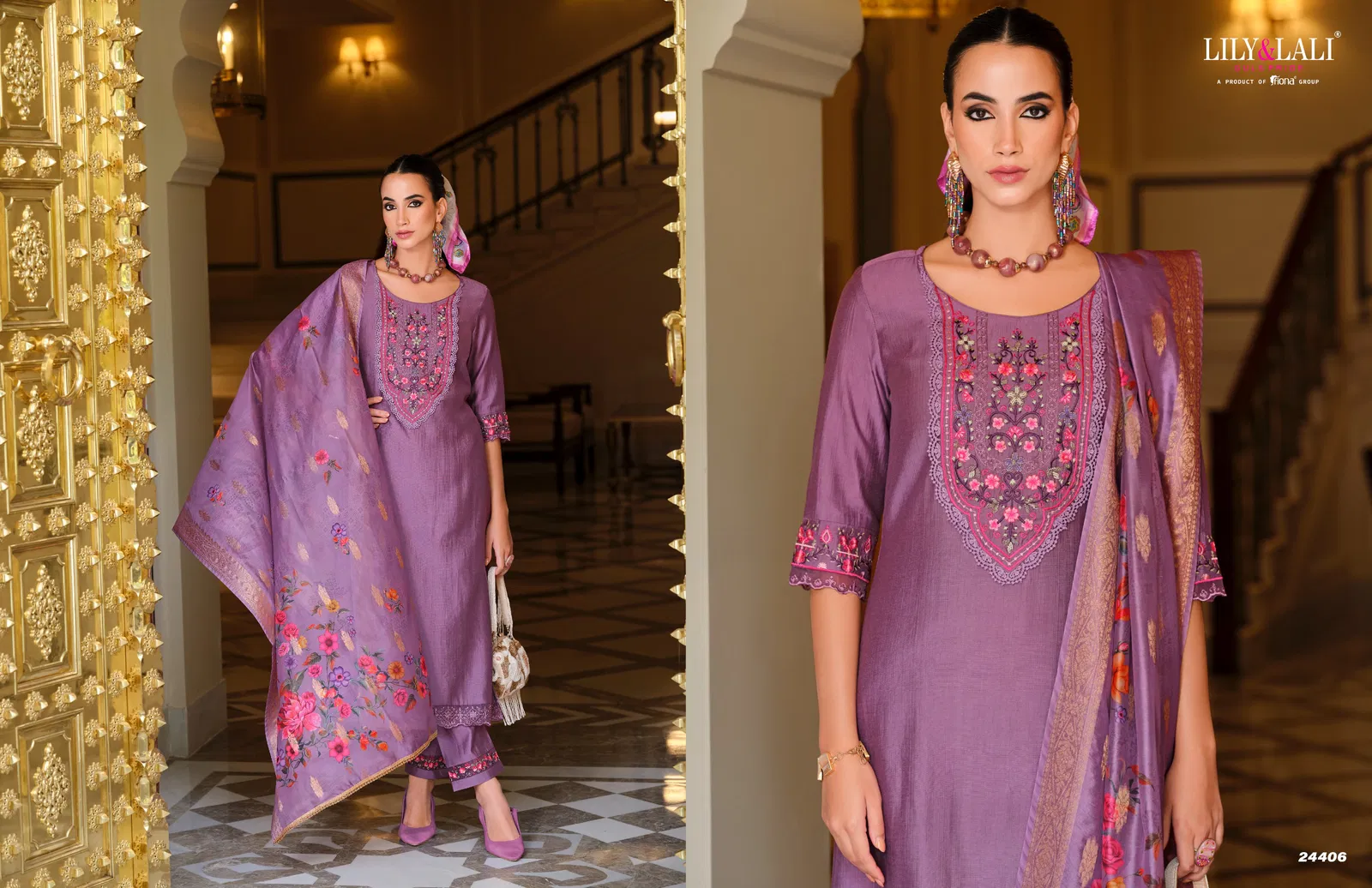 Malvika Vol 3 By Lily And Lali Viscose Embroidery Kurti With Bottom Dupatta Wholesale In India