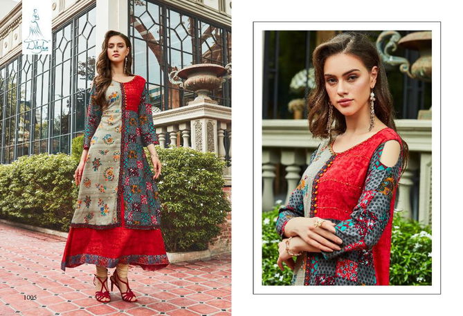 Diksha Roopmasti Latest Fancy Regular Wear Rayon Fancy Long Kurtis Collection
