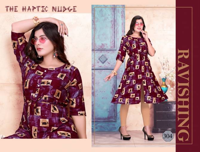 Trendy Flyer 2 Latest Fancy Rayon Regular Casual Wear Printed Kurtis Collection
