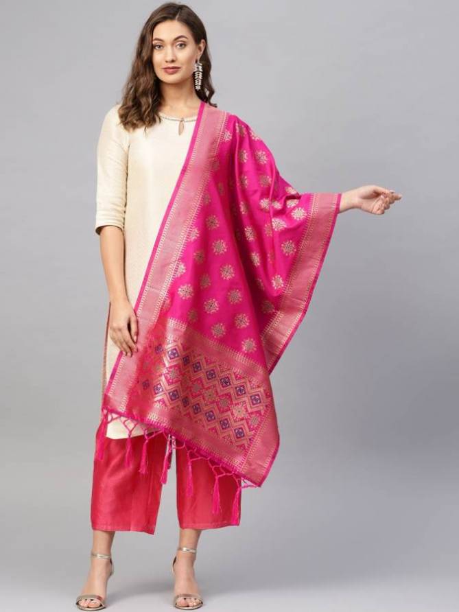 Zarika Dupatta Collection Banarasi Silk Fabric And Beautiful Design Border