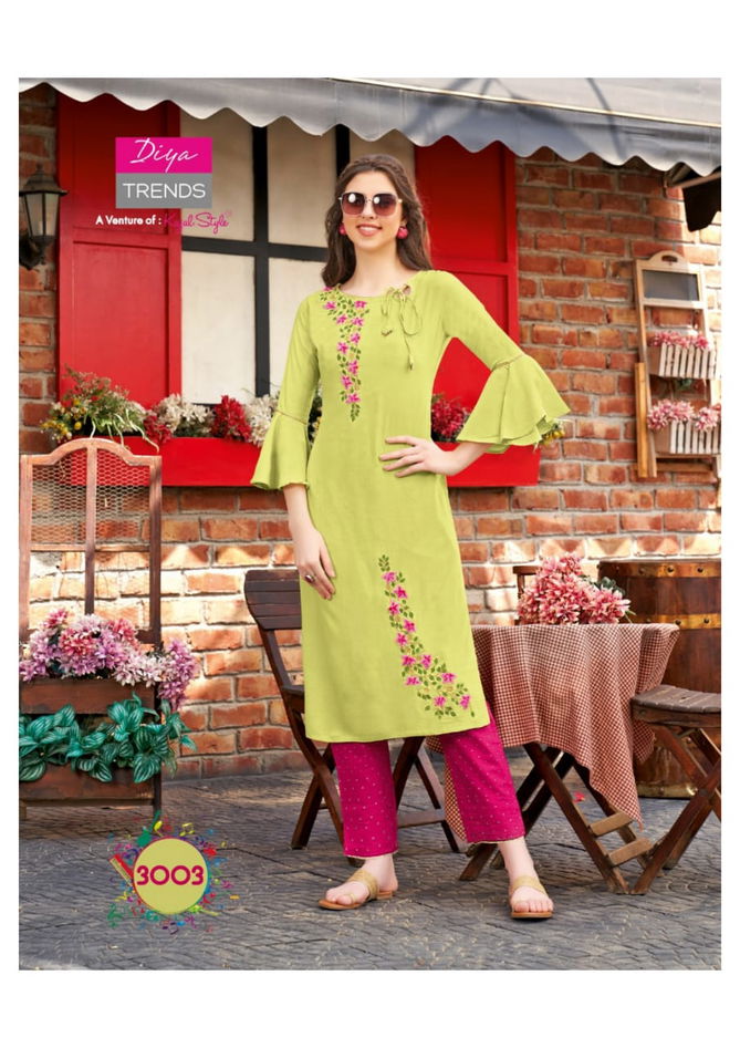 Forever 3 Latest Fancy Designer Ethnic Wear Classy Look Stylish Kurti With Bottom Collection
