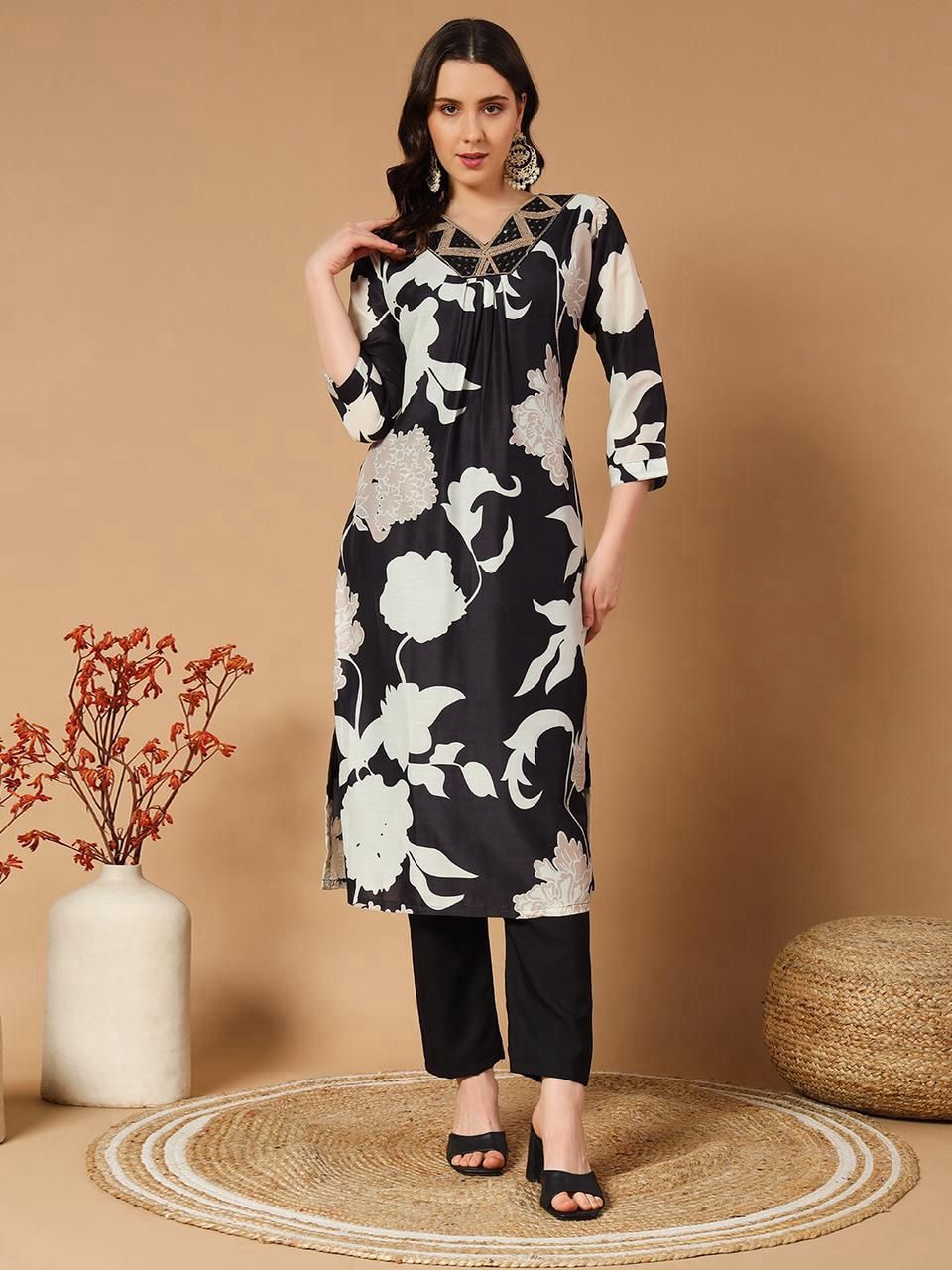 Vt Designer Muslin Printed Kurti With Bottom Wholesale Shop In Surat