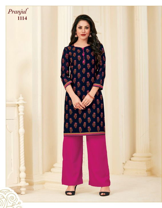 Pranjul Pari Vol 1 Latest Pure Cotton Classy Printed Kurti Collection 