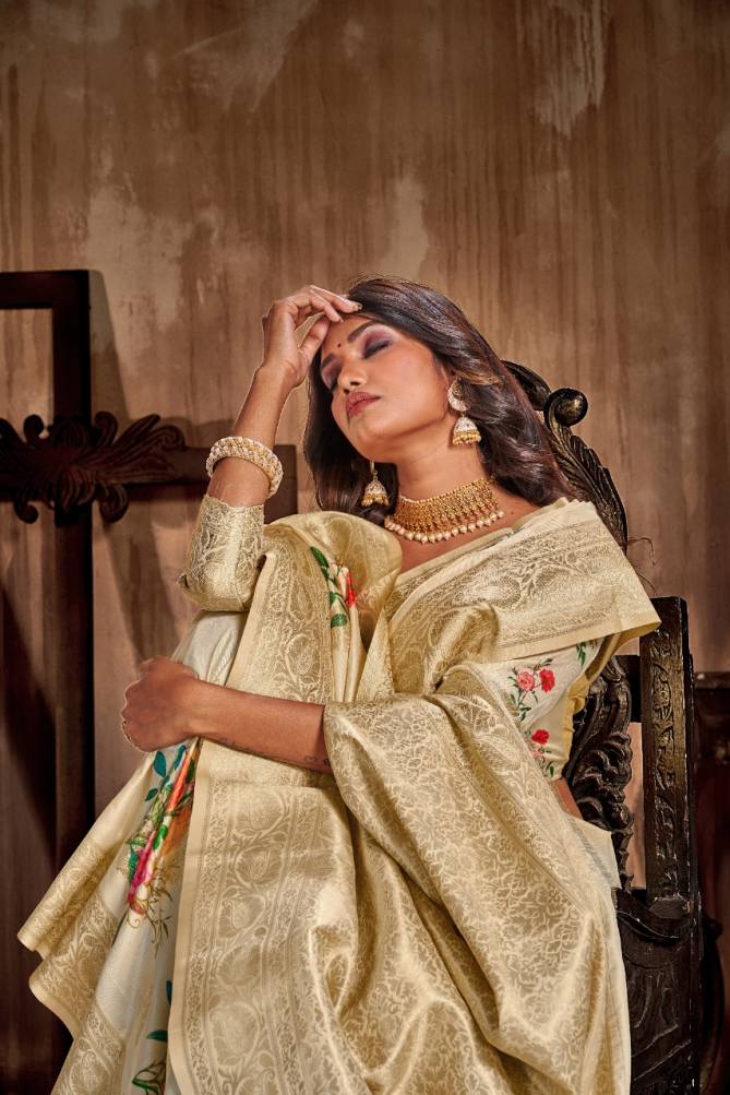Rajyog Anjali Latest Designer Fancy Festive Wear Silk Digital Printed Silk Sarees Collection
