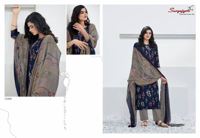 Suryajyoti Princess 16 Latest Fancy Designer Casual Regular Wear Pure Rayon Print Designer Dress Material Collection
