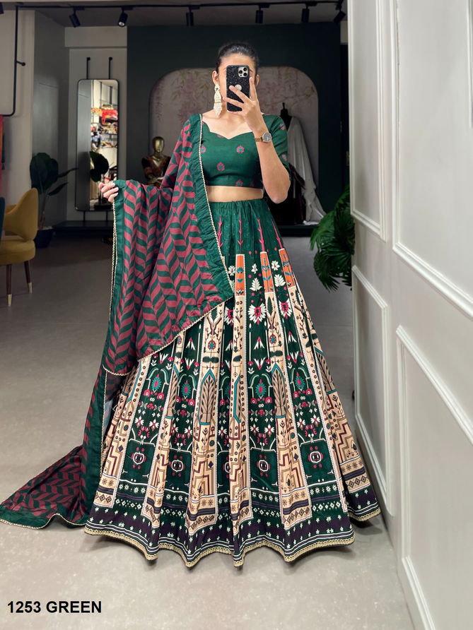 Aawiya 1253 Colours Vaishali Silk Printed Occasion Wholesale Lehenga Choli In India