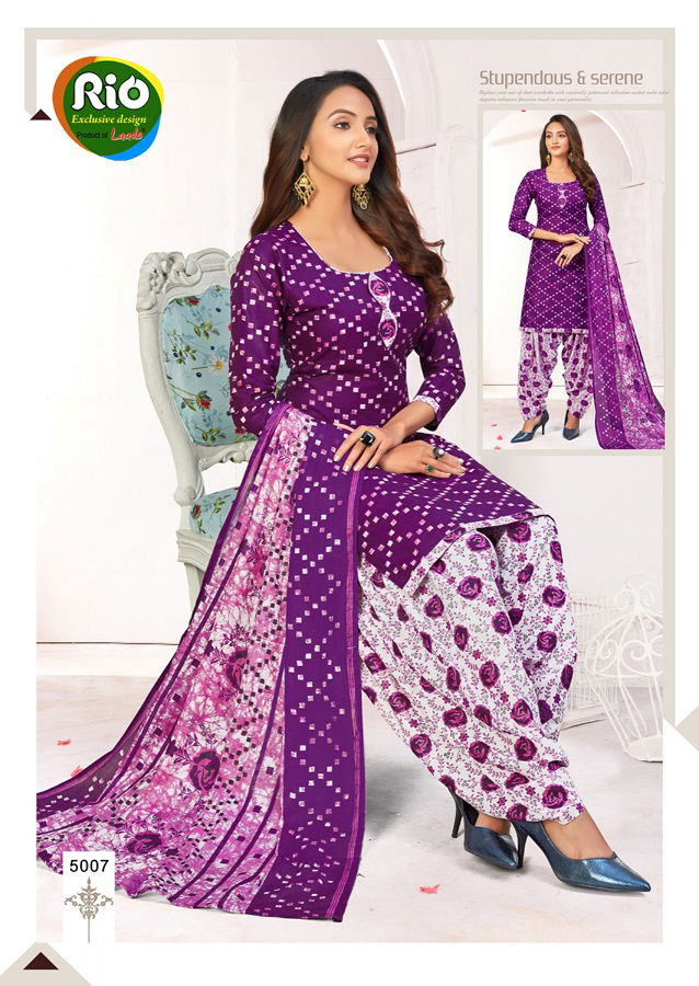 Laado Rio Special 10 Casual Regular Wear Printed Pure Cotton Dress Material Collection
