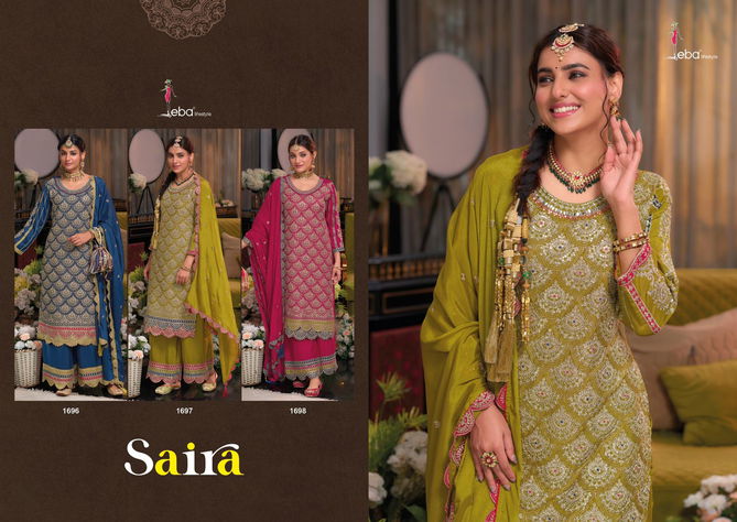 Saira By Eba Chinon Embroidery Salwar Kameez Suppliers In India