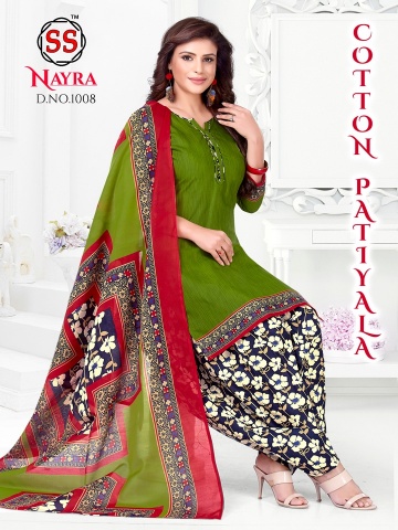 Nayra 1 Latest Fancy Designer Casual Regular Wear Pure Cotton Printed Dress Material Collection
