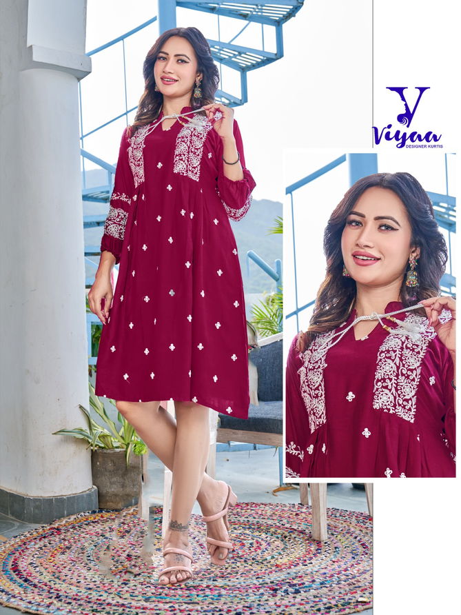 Viyaa Candy Heavy Rayon Fancy Tunic Collection
