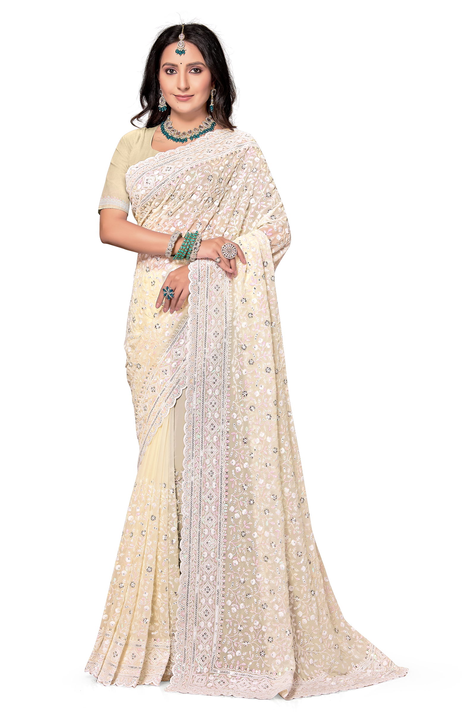 Masterful By Utsav Nari Georgette Embroidery Sarees Orders In India