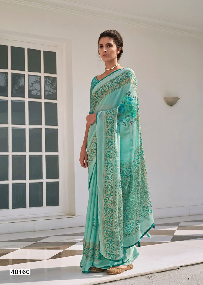 Shangrila Gehna Sober Designer Digital Print Georgette Saree Collections